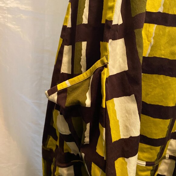 Vintage Yellow and Brown Halter Dress - Picture 6 of 10